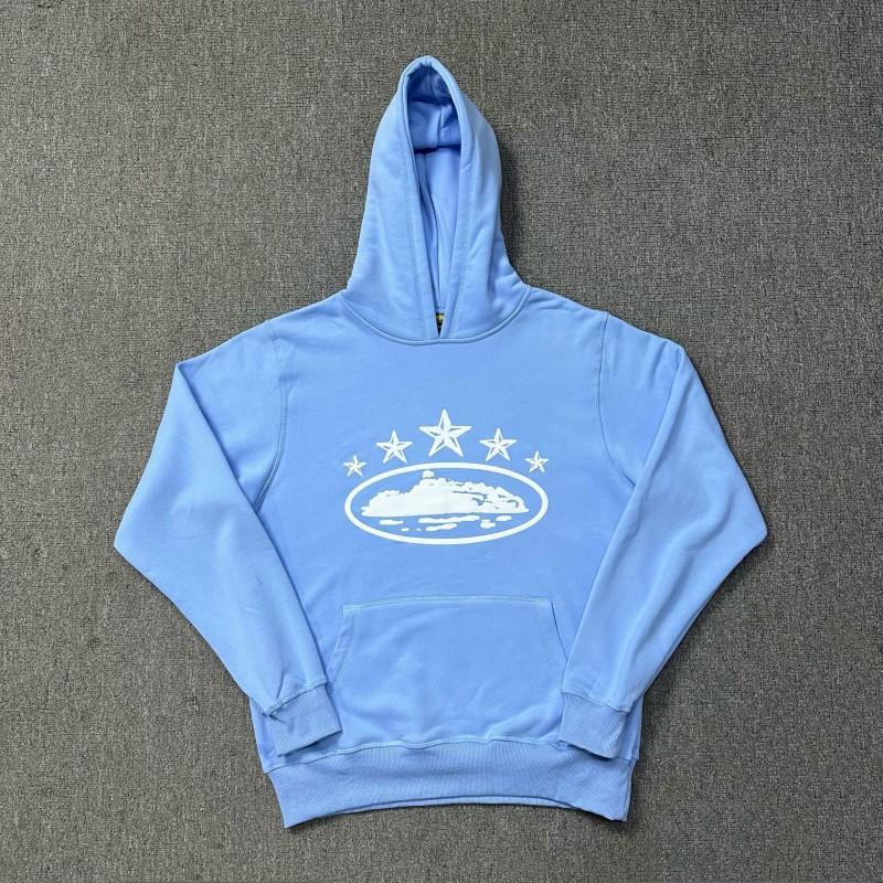 Corteiz Classic Ship Print Fleece Hoodie Casual Streetwear Men Women