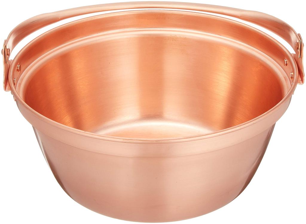 Marushin Copperware, Endo Shoji Copper Mountain Vegetable Pot (without tin lining), 30cm, ASV01030