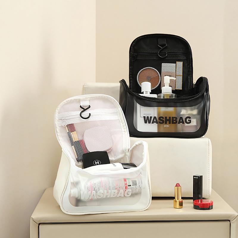 1Pc New Ins Style Multifunctional Cosmetic Bag For Women Wash Bag Portable Waterproof Swimming Bag Home Travel Storage Bag Case