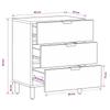 Nightstand Brown 50 x 33 x 62 cm Solid Mango Wood