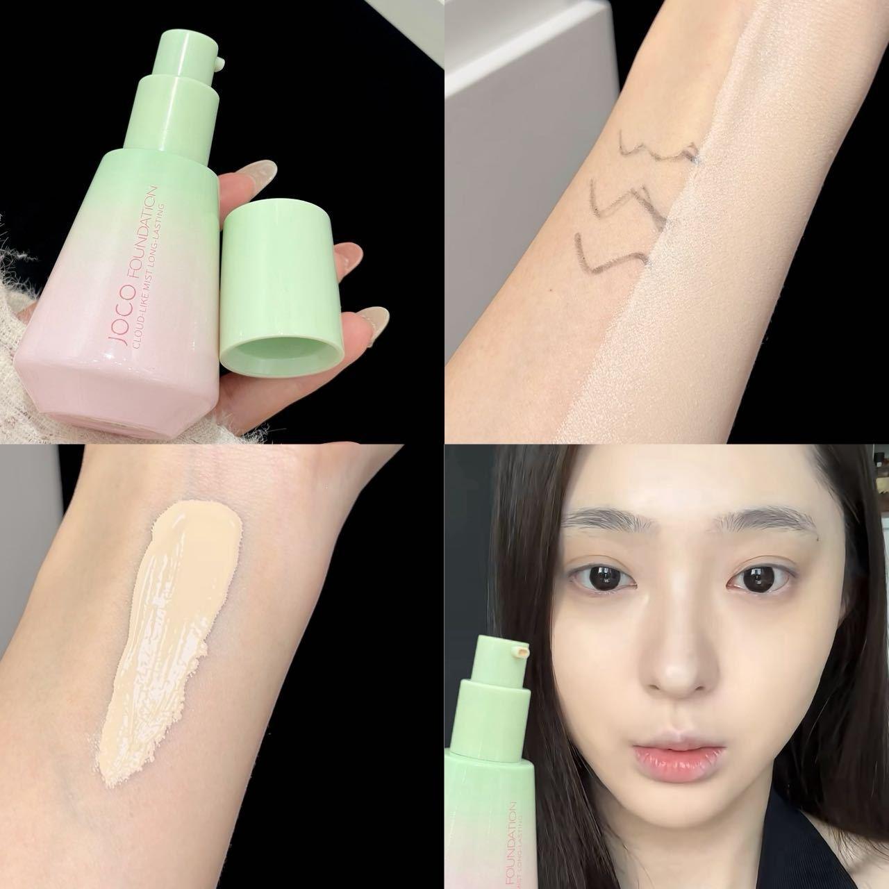 

Cloud Veil Like Mist Foundation JOCO Long Lasting Lightweight Moisturizing Concealer Creamy Finish 35g