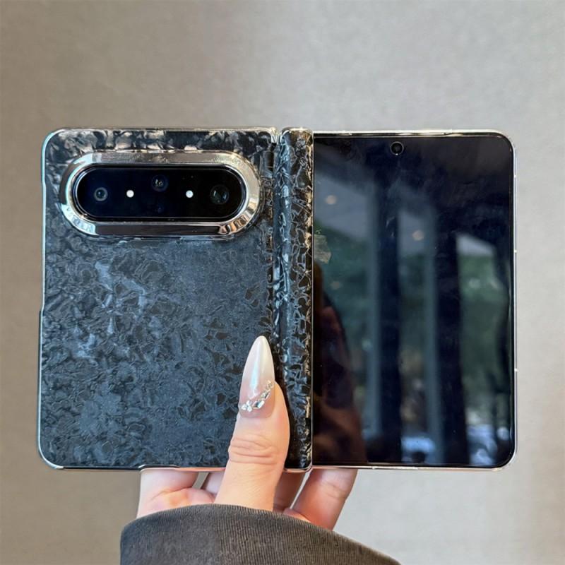 Pura X Max Foldable Phone Case Velvet Matte Shell With Mother-of-Pearl INS Style Protective Cover