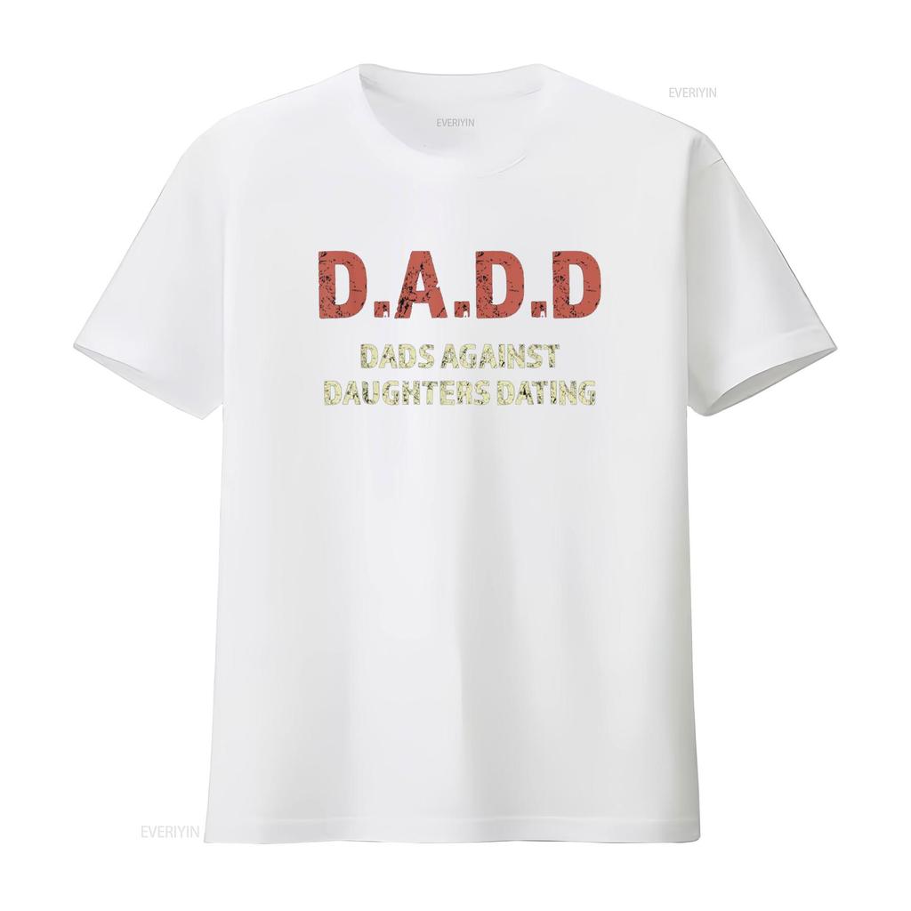 Herren D Dads Against Daughters Dating Lustiges T-Shirt vintage Gewaschen Bequem Oberteil Für Den Alltag homme Grafik Stilvoll