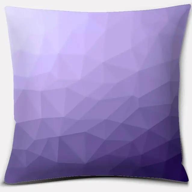 Purple Pattern Pillow Home Office Decoration  Bedroom Sofa Car Cushion Cover