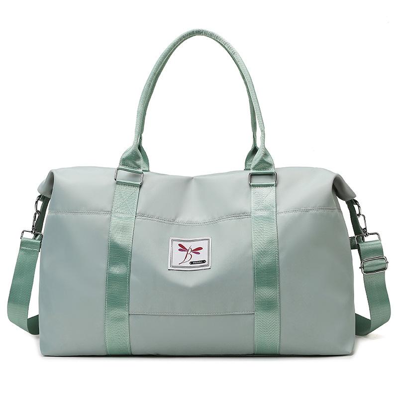 Summer new large-capacity with independent shoe compartment fitness bag anti-splashing water short business trip handbag