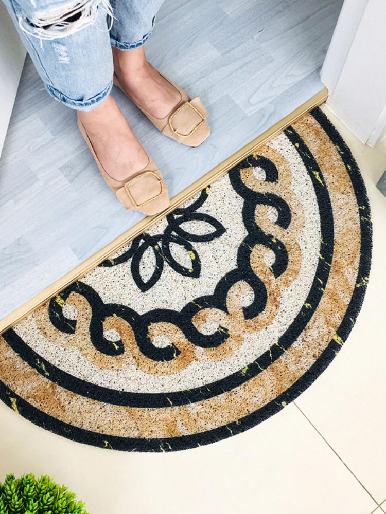 

Полукруглые ковры с цветочным узором и мрамором, коврики для дома, ванной комнаты, гостиной, входной двери, пола, лестницы, кухни, спальни, зала 30cmx60cm