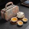 Dunhuang Merchandise Portable Travel Tea Set Business Gift Set Group Buying Activity Souvenir Gift To Give Customers Small Gifts