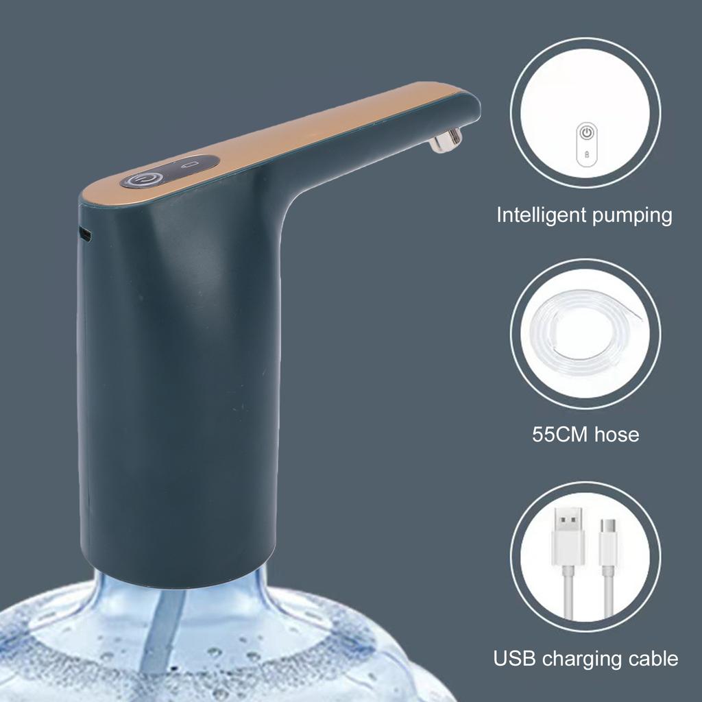 USB Charging Automatic Drinking Water Pump 3L min with 55cm Hose Smart Pumping Powerful Motor for Home Camping Office