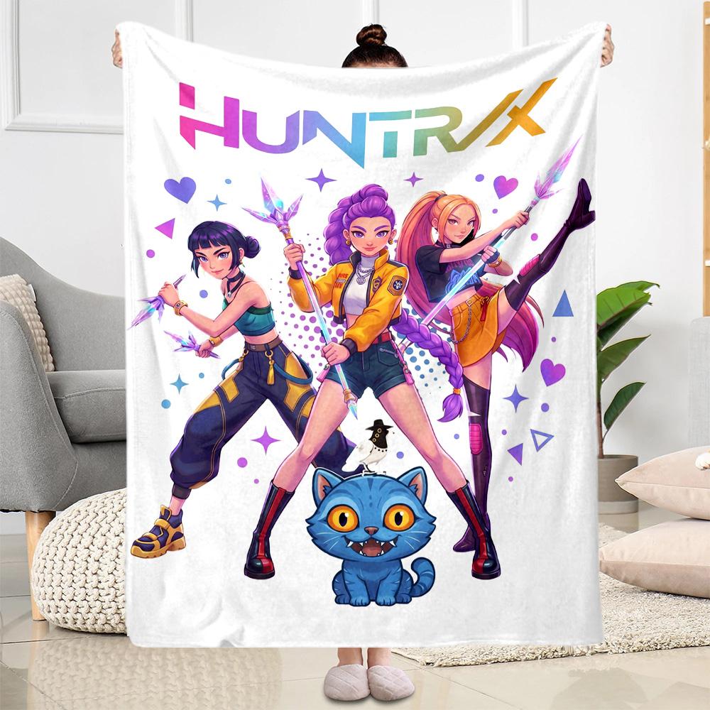 Huntrax: Future Warriors Blanket Durable Comfort Suitable for Livingroom Bed Couch Four Seasons Universal Modern Style
