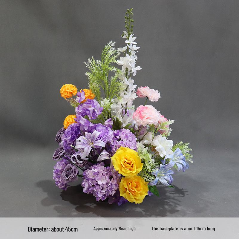 Monet Garden Purple Silk Floral Wedding Stage & Display Arrangement