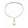 IngeSight.Z Simple Irregular Hollow Geometry Pendant Choker Necklace Creative Metal Wax Thread Chain Neck Accessories Jewelry