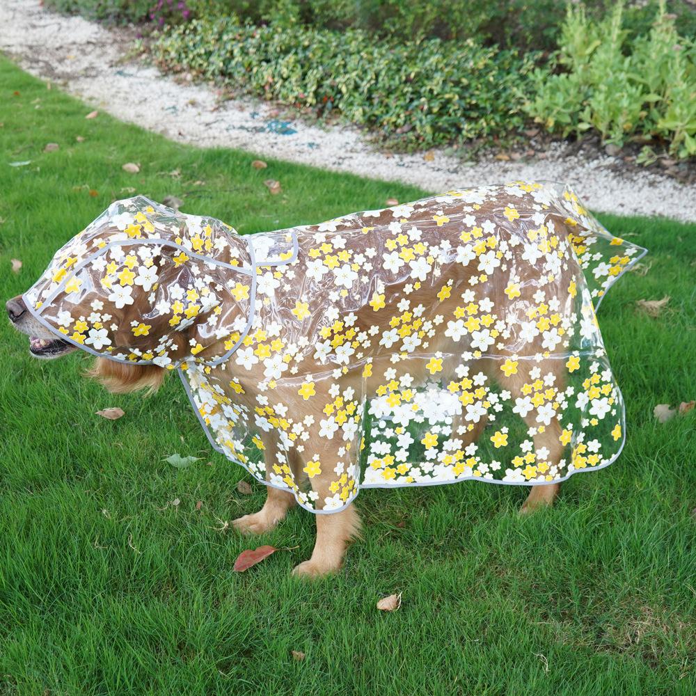 Pet Dog Raincoat Cape Corgi Shiba Dog Teddy Magic Bucket All-inclusive Waterproof Clothes Poncho Small Dog