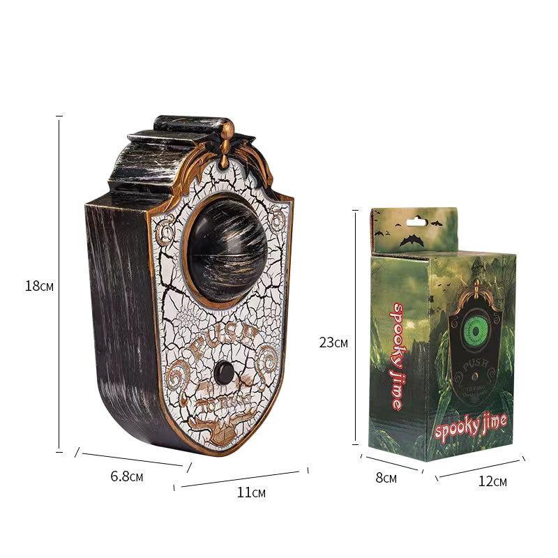 Halloween Decoration One-Eyed Doorbell Horror Props Ghost'S Day Glowing Home Hanging Electric Luminous Sounding Eyeball Doorbell