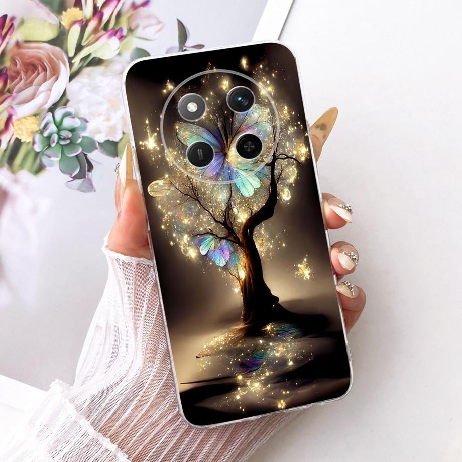 Dragon Lion Animal Printed For Honor Magic 7 Lite 7 Pro Magic7 Phone Case On Honor X9C Smart Cover Clear Silicone Butterfly Capa