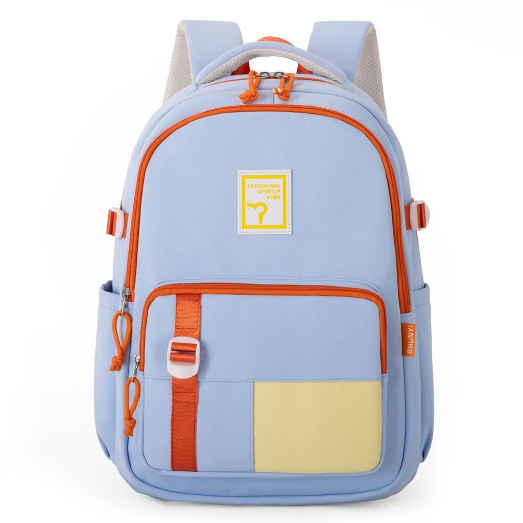 Schoolbag schoolbag girls junior high school high school students large capacity 1011 new backpack Japanese solid color soft girl backpack