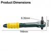 Portable Ratchet Wrench Tool Set 14 Inch with 10 Bits and 9 Sockets