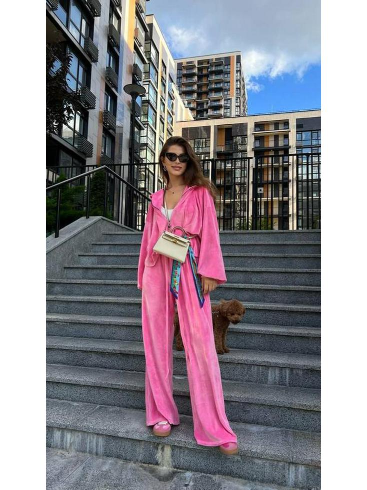 25th Anniversary Early Autumn Fashion Gold Velvet Zipper Drawstring Casual Set for Women