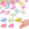 INOOMP 50-Piece Set of Fluorescent Resin Sea Turtle Figurines, 2 X 1.8 X 0.8 Inches, for Aquarium, Garden, and Dollhouse Decorations