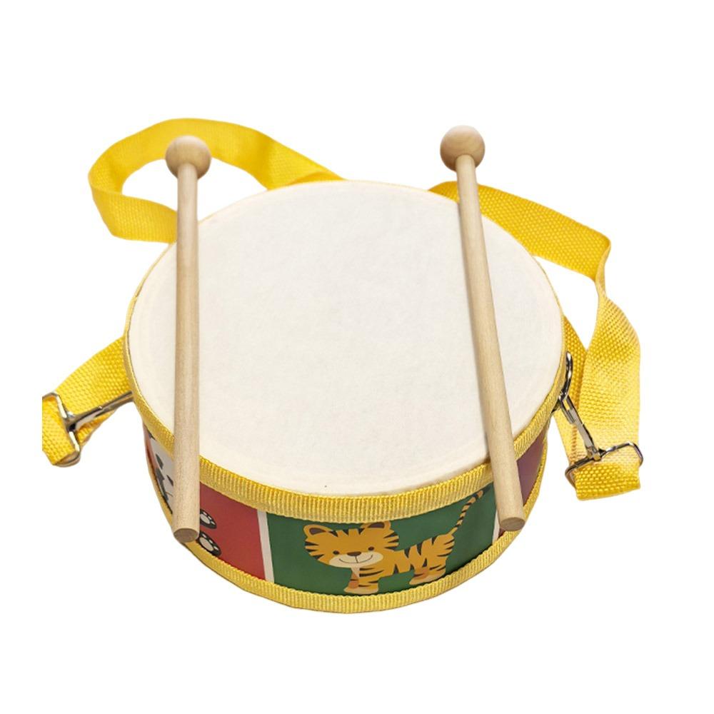 Double Sided Children's Drum Toy Wooden Material Musical Instrument Drum  Rhythm Development