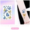 Ruikalong Cartoon Mermaid & Butterfly Glitter Tattoo Stickers for Children