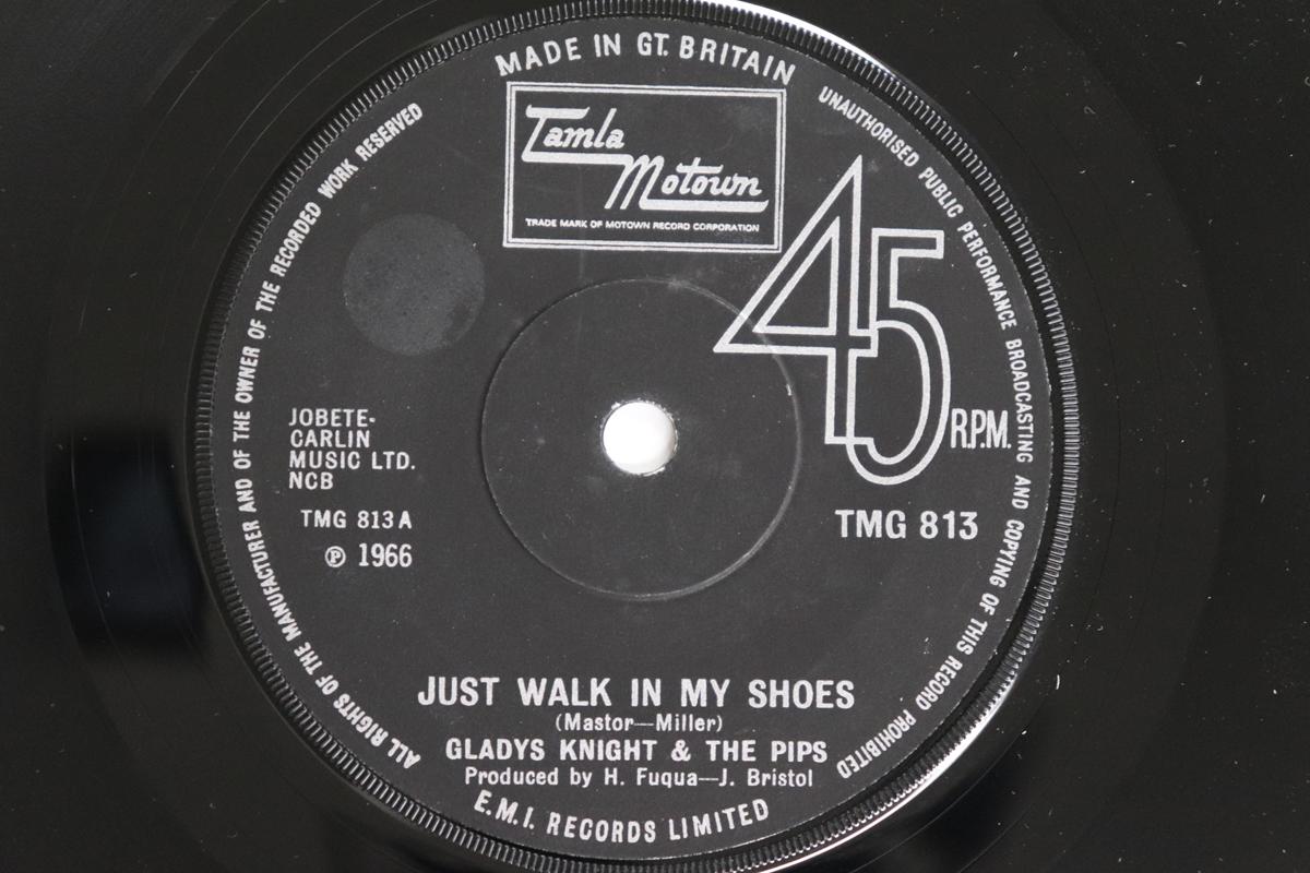 

7-дюймовая пластинка GLADYS KNIGHT & THE PIPS - Just Walk In My Shoes TMG813 TAMLA MOTOWN 1972 UK Соул/Фанк Б/У