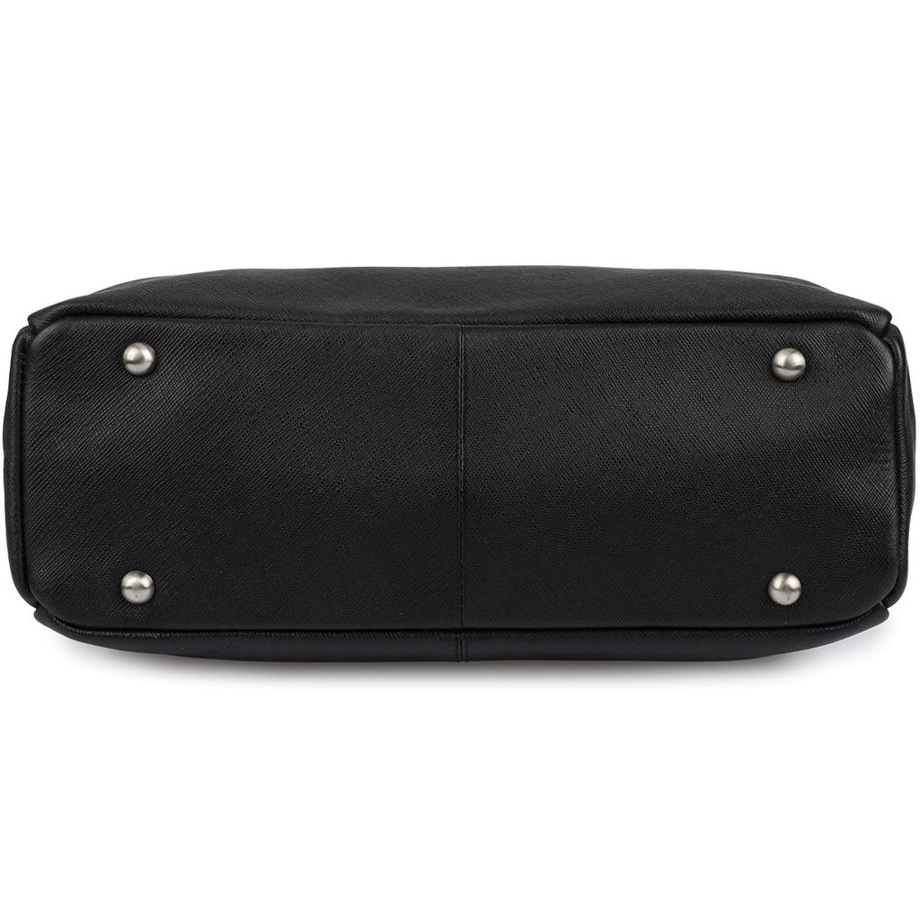 Torebka damska skórzana kuferek torba na ramię pojemna skóra naturalna czarna Beltimore N29