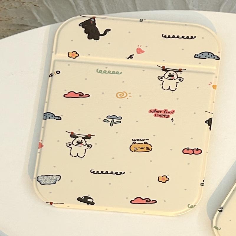 Oeny Cartoon Portable Desktop Makeup Mirror