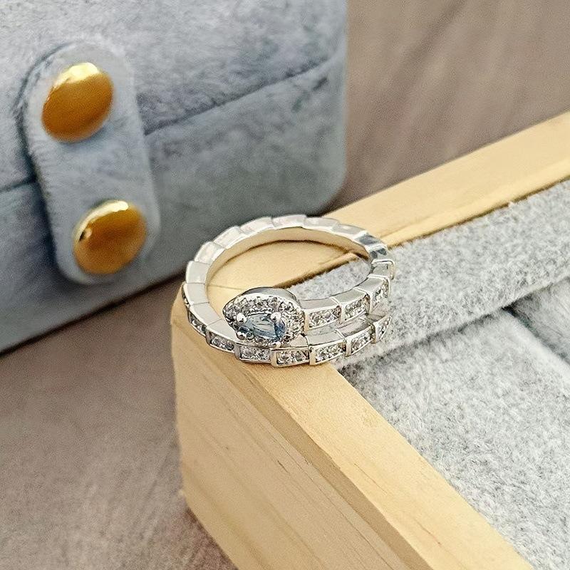 [Sweet Diamond Honey Talk] Girl'S Heart Sweet Pink Full Diamond Zir*****Pen Ring Butterfly Exquisite Premium Ring