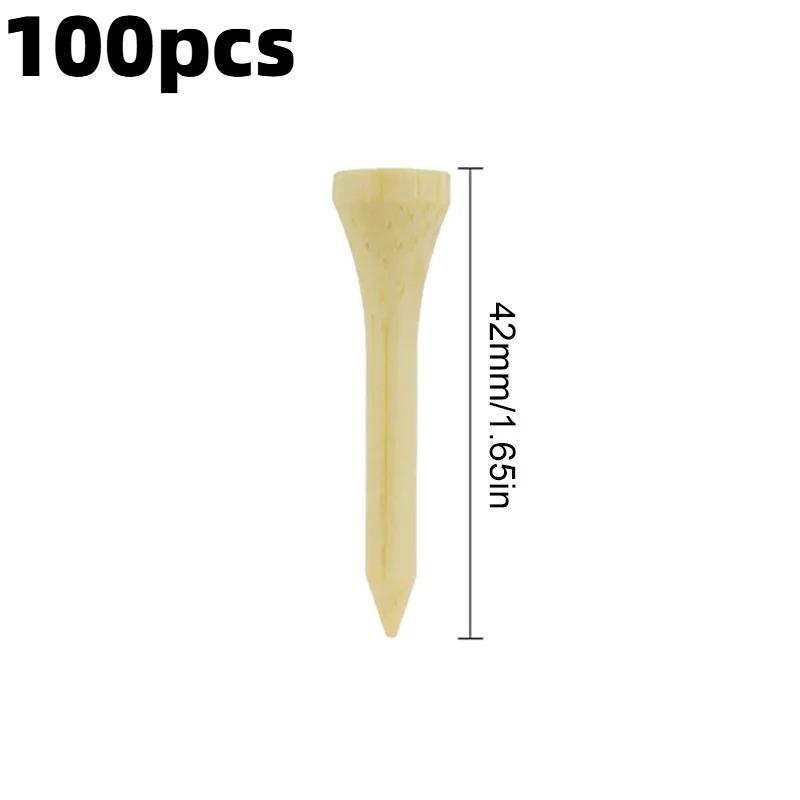 100 Count Golf Tees Bamboo Tee Golf Balls Holder 4 Sizes Available Stronger Than Wood Tees Drop Ship 42mm 54mm 70mm 83mm
