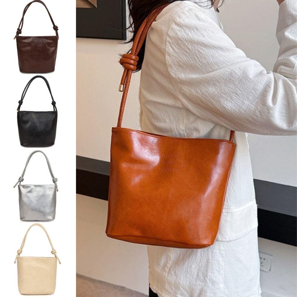 PU Shoulder Bags Adjustable Length Underarm Bag Casual Commuting Bag  Women Girls