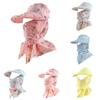 Sun Flower Print Protection Hat Face Covering Neck Guard Cycling Cap Outdoor