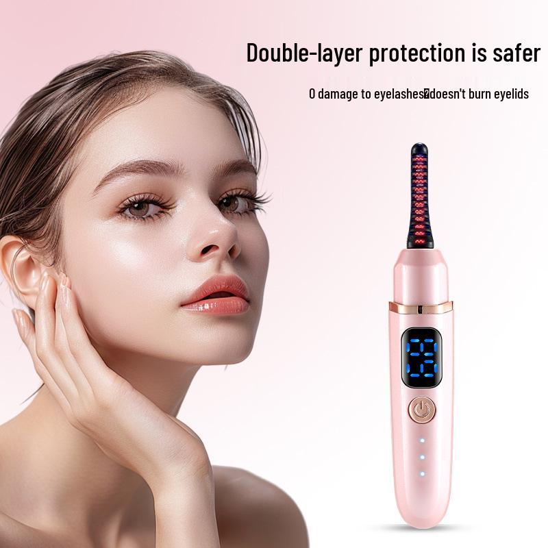 Portable Heated Electric Eyelash Curler for Beauty