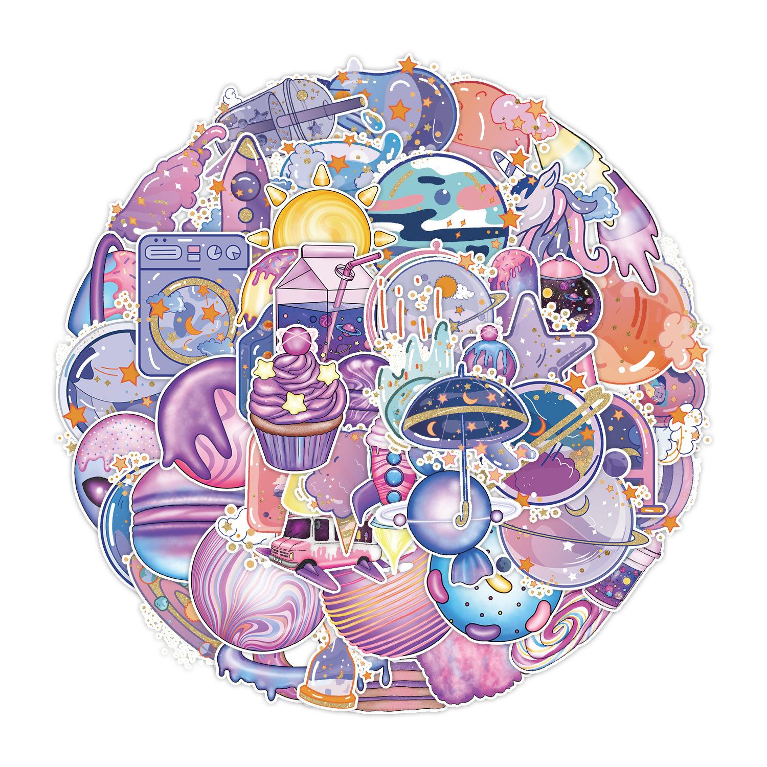

50 Dream Universe Candy Graffiti Stickers Suitcase Car Notebook Skateboard Waterproof Decorative Stickers
