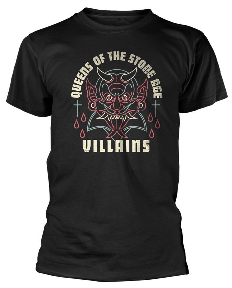 Queens Of The Stone Age T Shirt Villains Mens Unisex Tee Black XXL