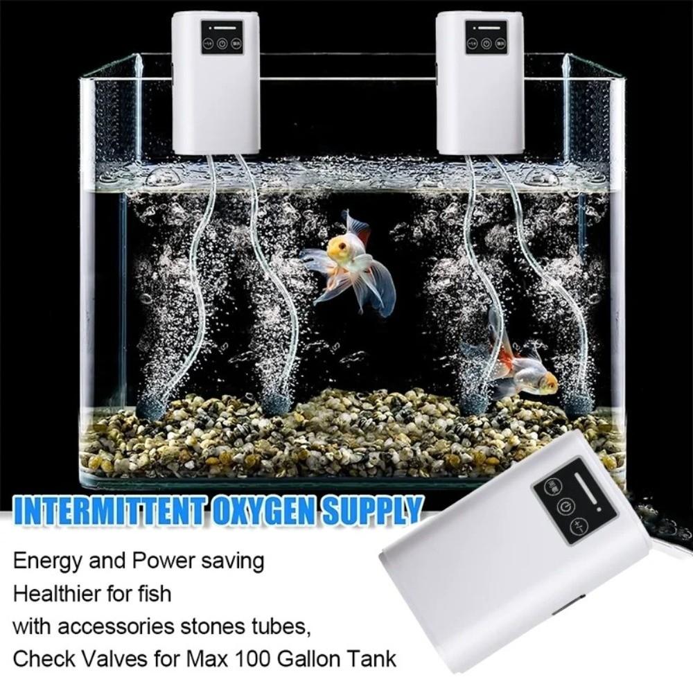 Ultra-Quiet Aquarium Oxygen Pump Low Noise Fishing Oxygen Pump Fish Tank Aerator  Outdoor Fishing