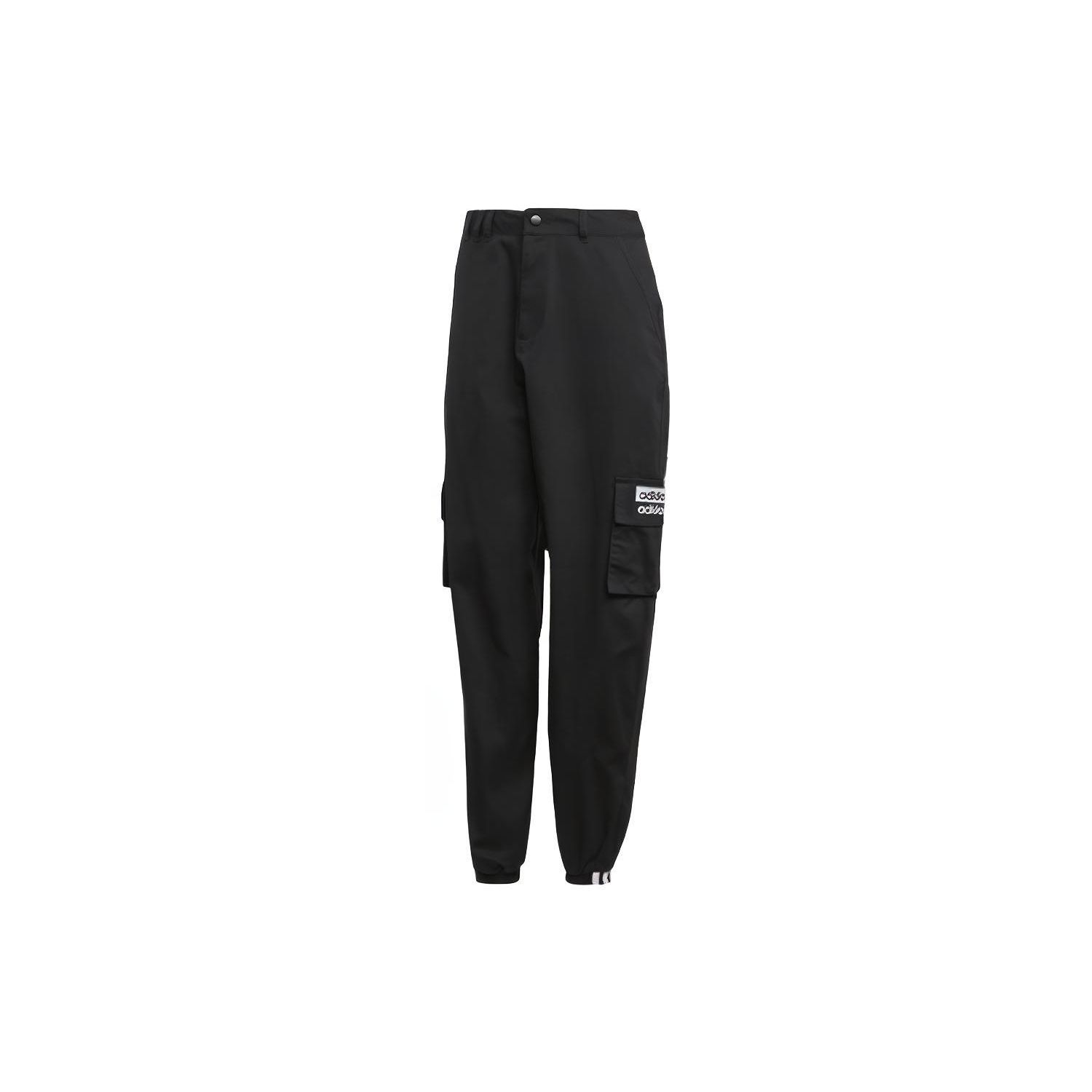 Adidas Originals Trefoil Track Pants Women Bottoms Black FM2455 M