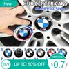 BAAO1 Hots 4PCS 56MM 60MM 65MM Car Hub Cap Sticker Wheel Center Cover Decal Decoration Auto Modification Accessorie For BMW M Embl
