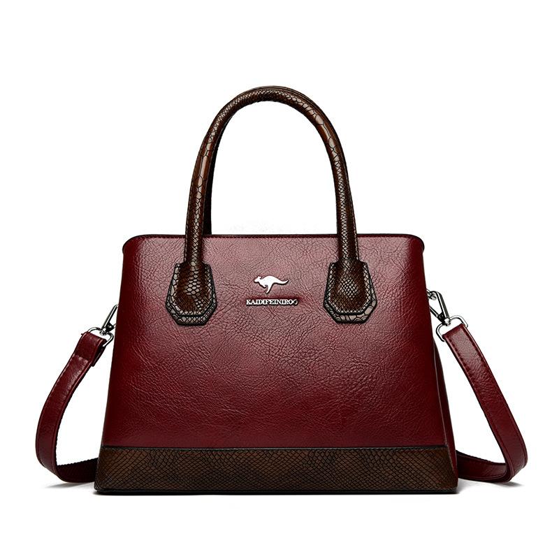 Handbag, Commuter Crossbody Bag Large-capacity Single-shoulder Bag Patchwork Women's Bag