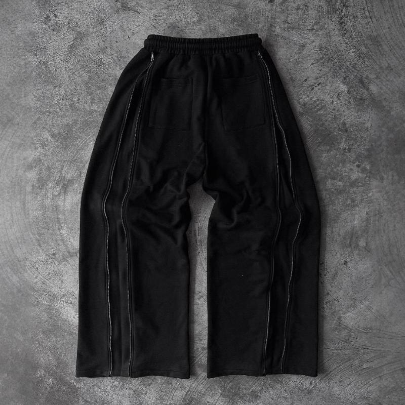 Europeisk och amerikansk mörkrockstil hängande vardagsbyxor