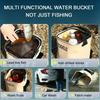8L/13L Multifunction Folding Fishing Bucket With Ergonomic Handle Bucket Waterproof Outdoor Camping Bucket Fishing Accessories
