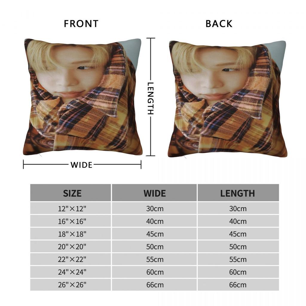 Riize Kpop Idol Boy Group Printed Pillowcase Cushion Cover Pillow Covers Y2K Chair Decor Zipper Multiple Sizes