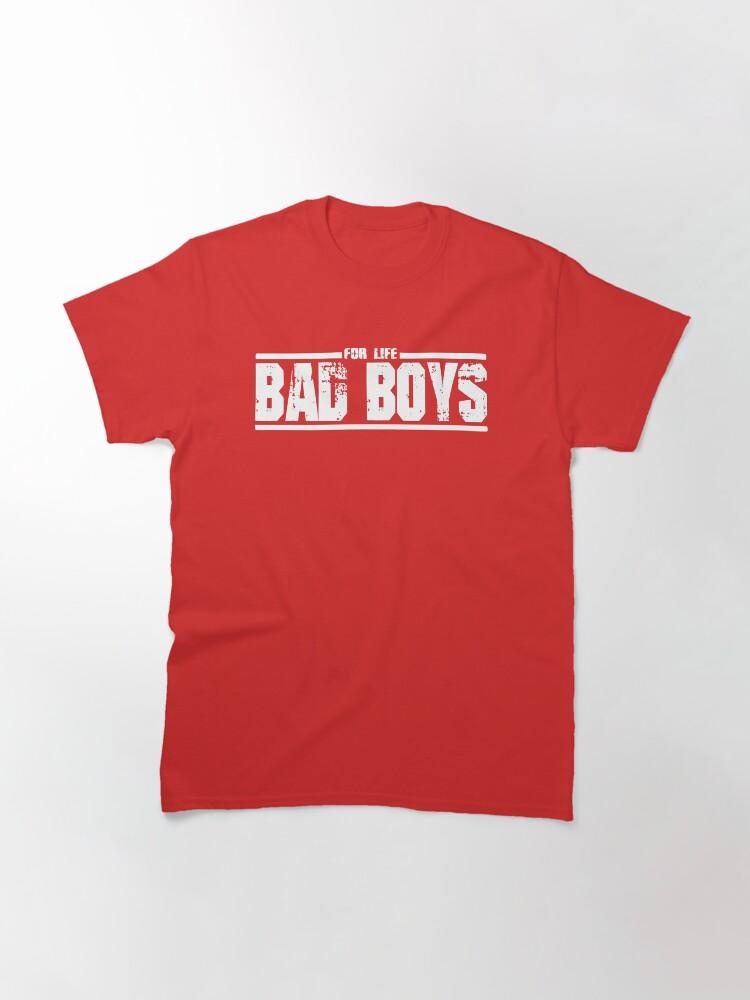 Bad Boys Bad Boys For Live - White Logo Classic T-Shirt