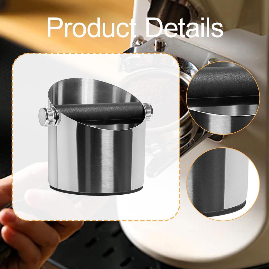 Coffee Knock Box Grounds Container Detachable Bar Espresso Dump Bin Ground for