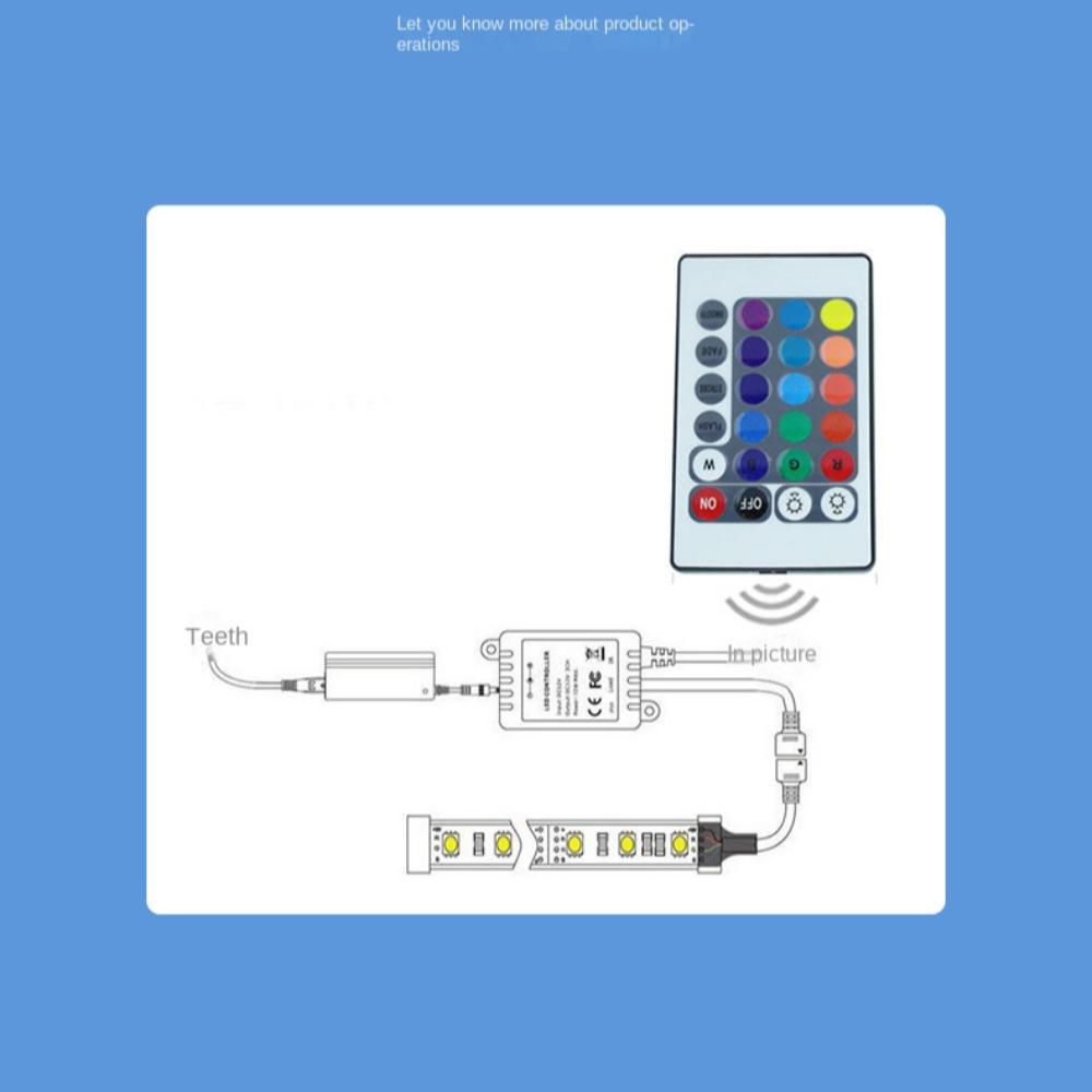 Stecker zu 4-Pin-Anschluss LED-Lichtleiste Smart RGB-Controller Adapter Mini-RGB-Controller