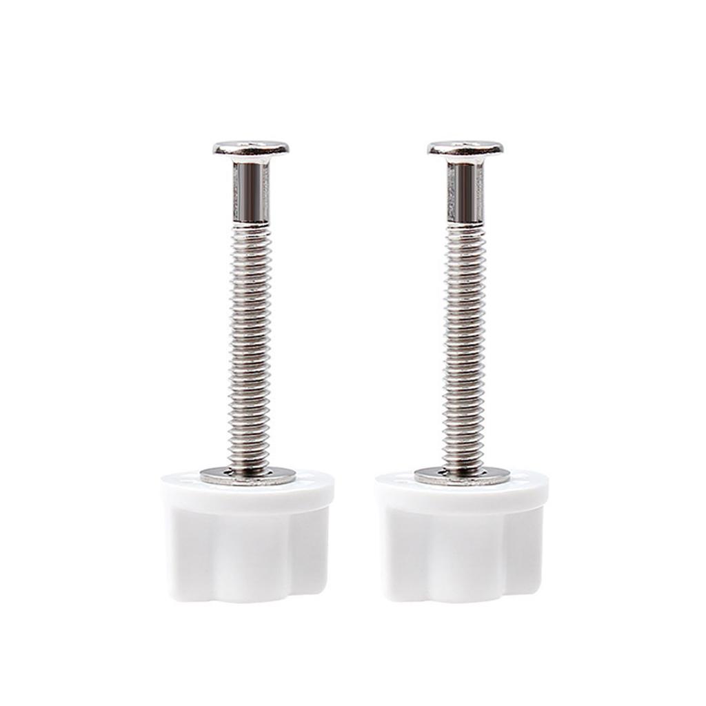 Upgrades Toilet Seat Hinge Bolts Toilet Seat Fastener Quick Fix Screws Replacement set for Stable & Secure Installation