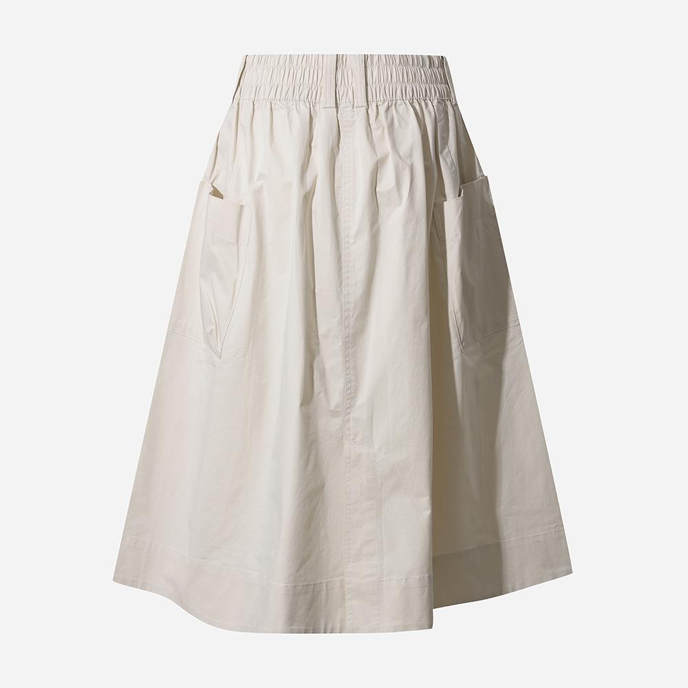 DOD City Cotton Pocket Skirt For Women (Ivory)