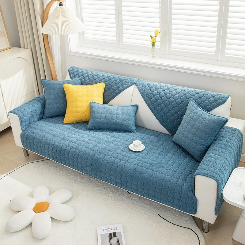 Sofa Cushion Four Seasons Universal Nordic Simple Non-Slip Seat Cushions Modern Winter Leather Sofa Cover Cover Cloth