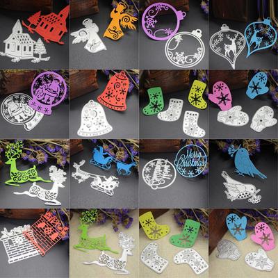 Merry Christmas Metal Cutting Dies Stencils Scrapbooking Embossing DIY Crafts 