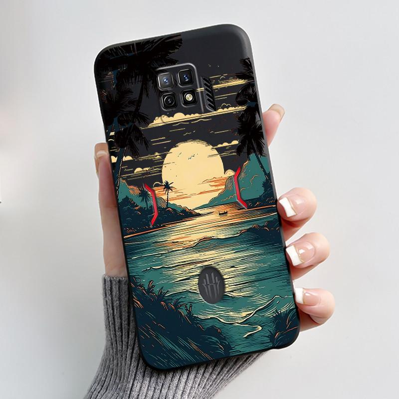For Nubia Red Magic 7 Pro Case NX709J Back Cover Cute Heart Rabbit Black Soft TPU Phone Case For Red Magic 7S Pro NX709S Shell