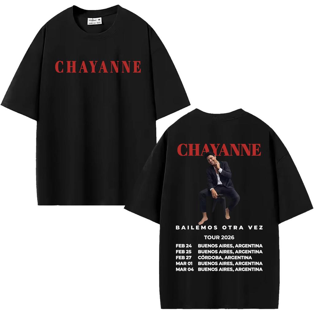 Chayanne Bailemos Otra Vez Tour 2026 Concert T-shirts Men Women Fashion Casual Short Sleeve T Shirt Hip Hop Style Oversized Tees